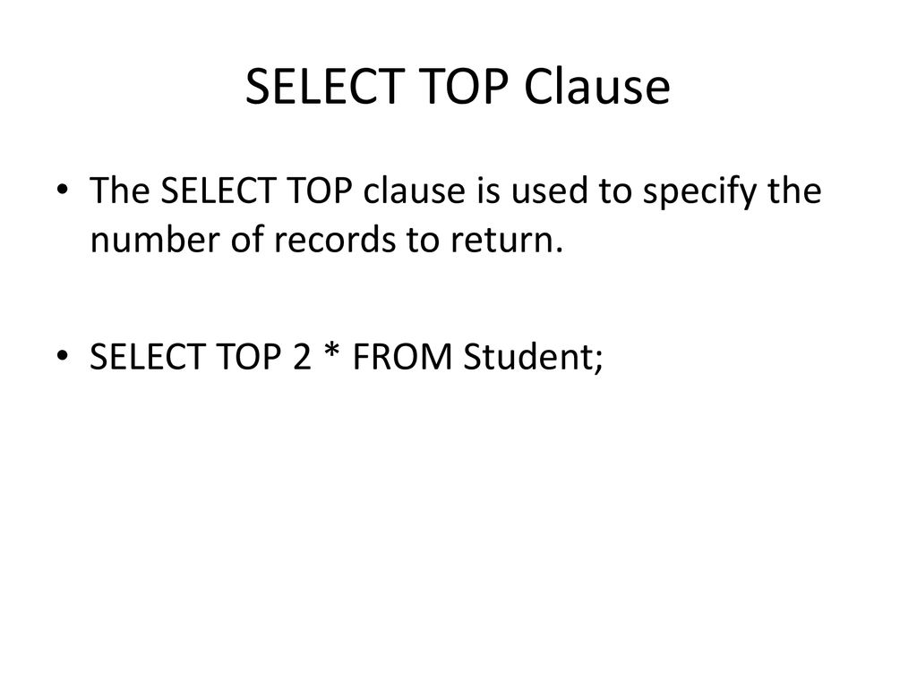 Introduction to structured query language sql ppt download