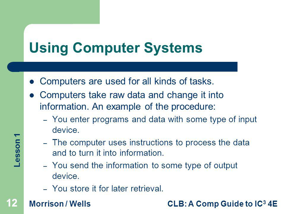 Using Computer Systems
