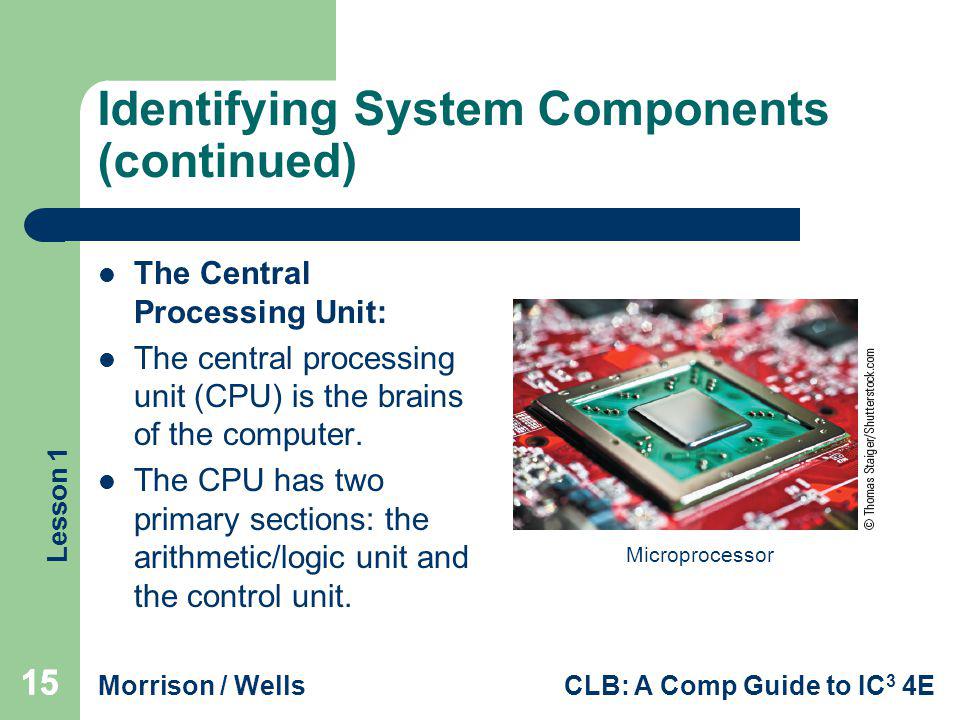 Identifying System Components (continued)