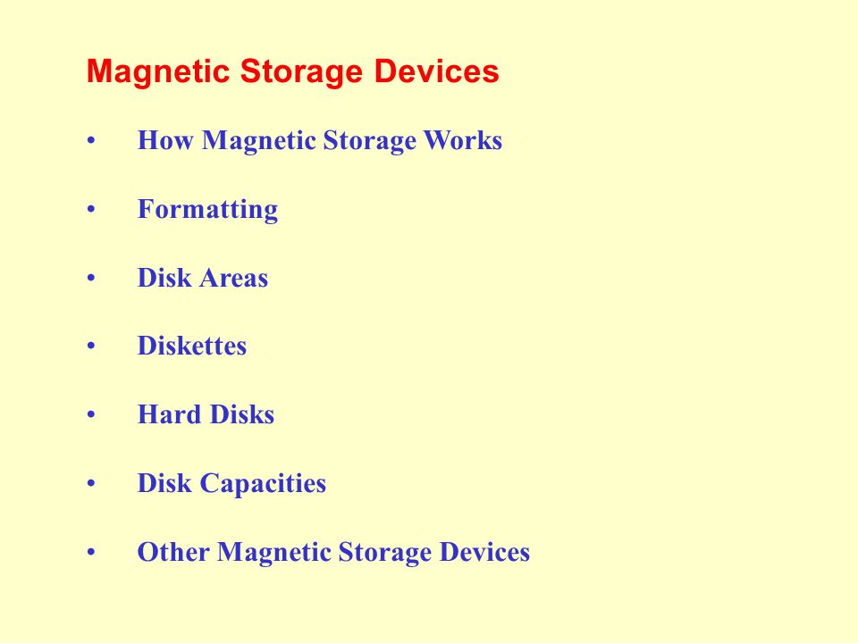 Lesson 9 Types of Storage Devices. - ppt video online download