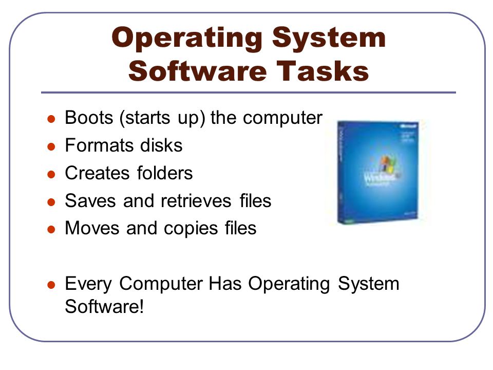 Operating System Software Tasks