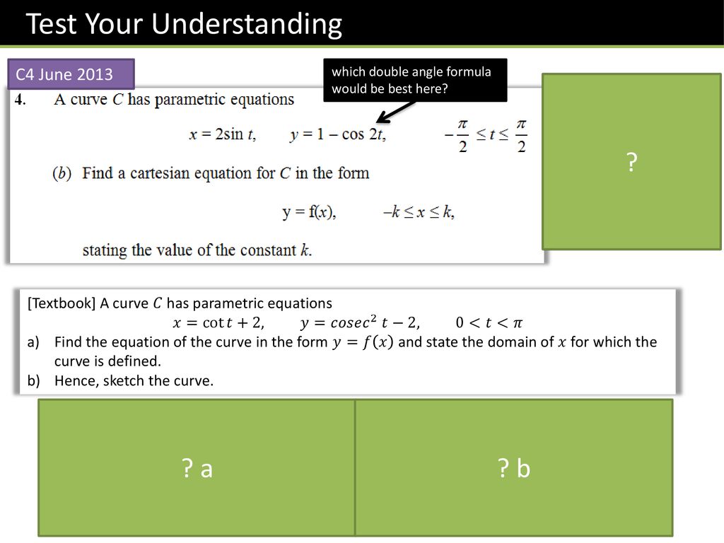 P2 Chapter 8 Parametric Equations Ppt Download