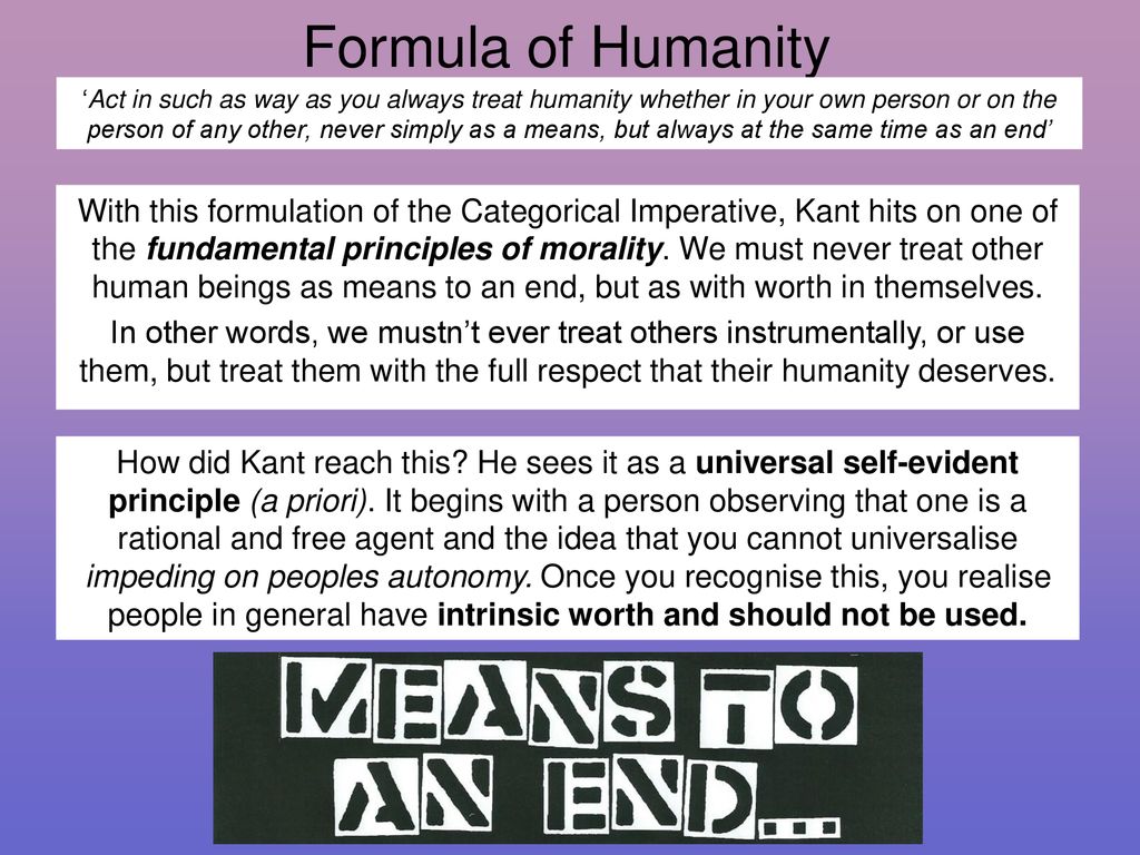 Formula of Humanity