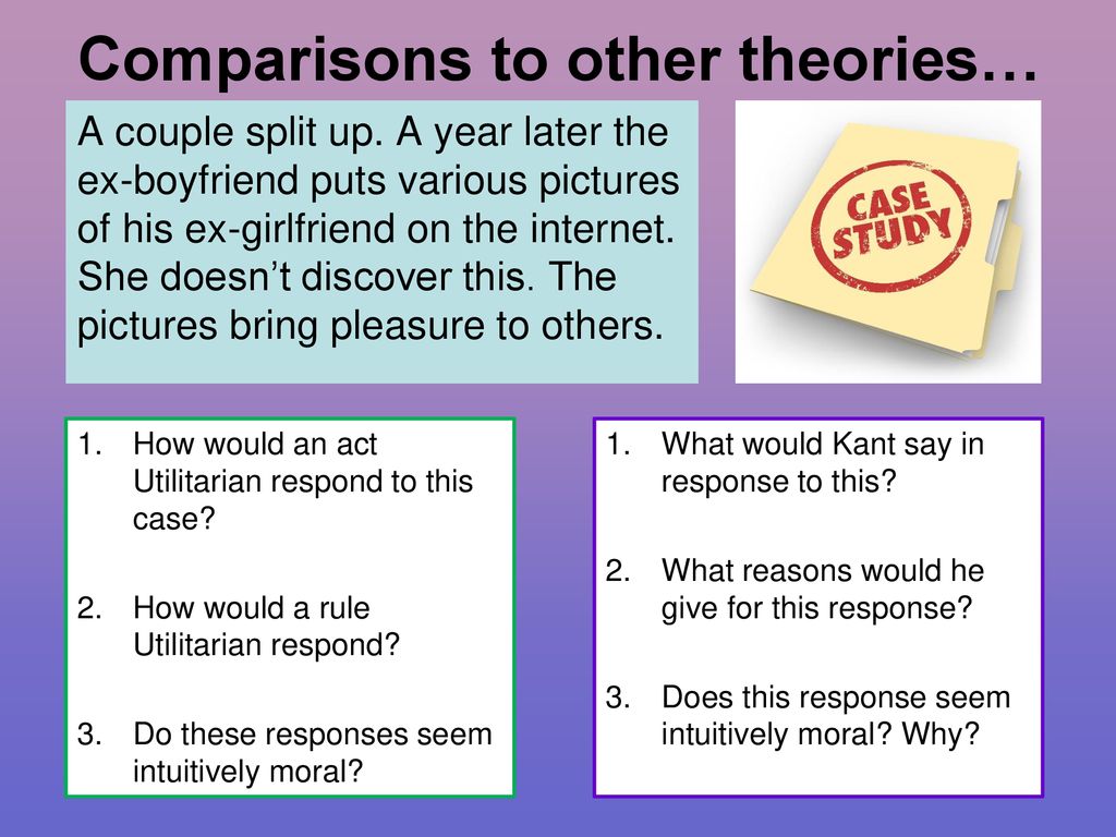 Comparisons to other theories…