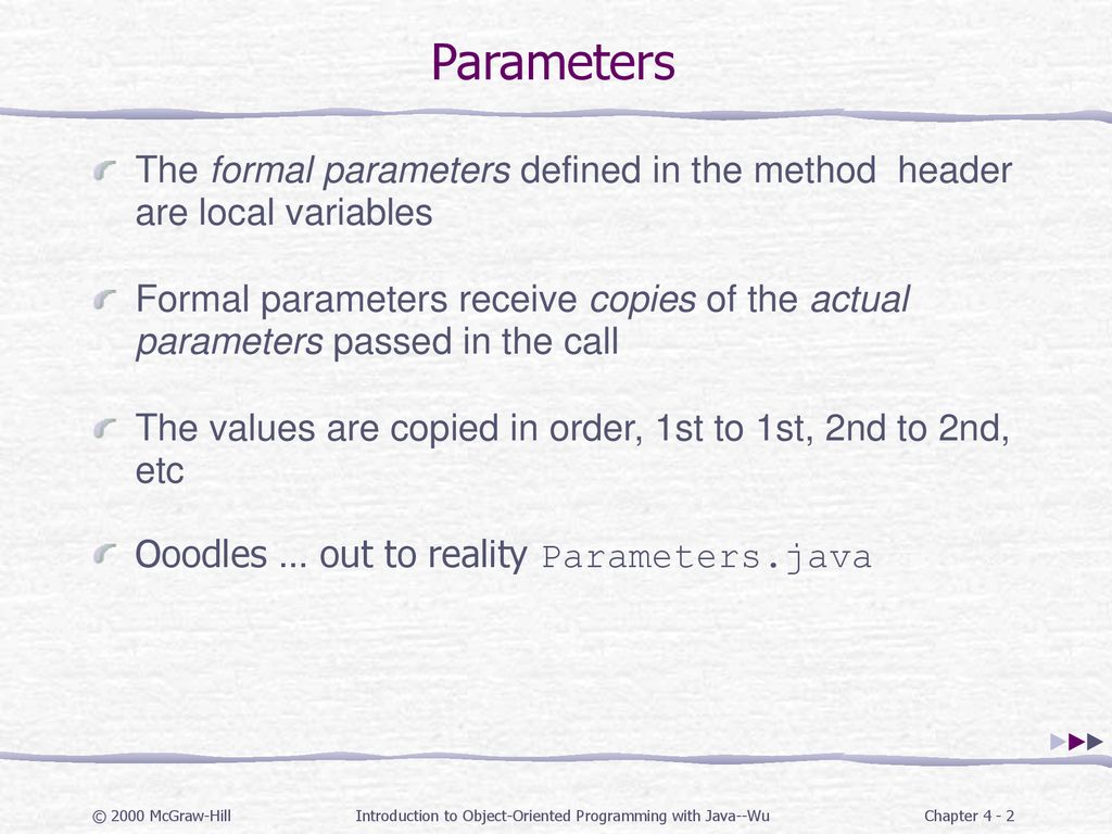 Introduction to Object-Oriented Programming with Java--Wu - ppt download