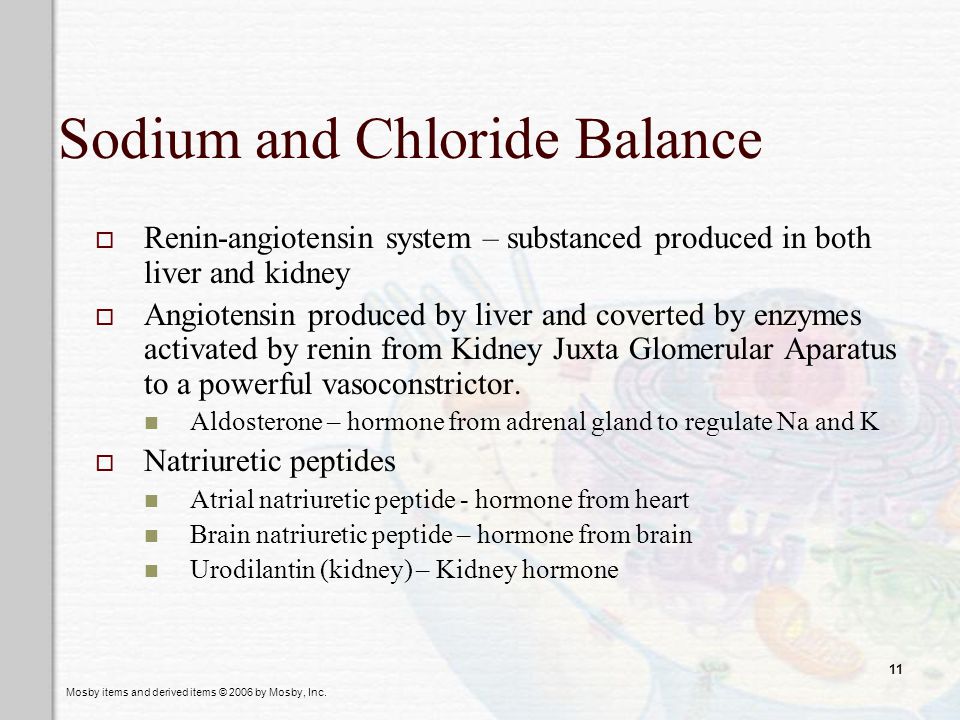 Sodium and Chloride Balance