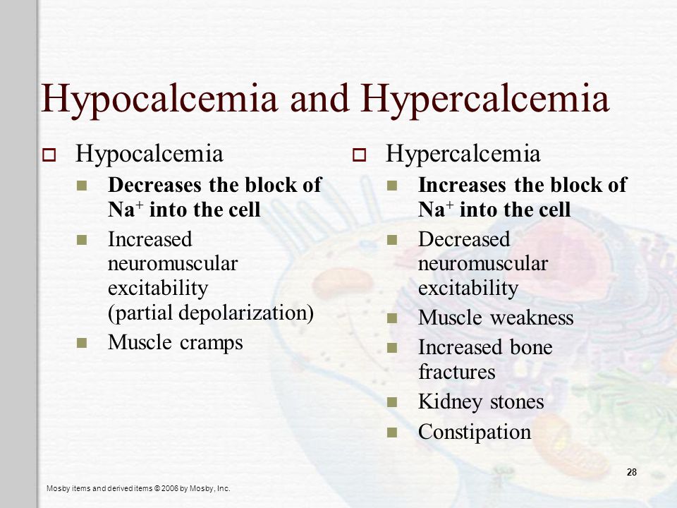 Hypocalcemia and Hypercalcemia