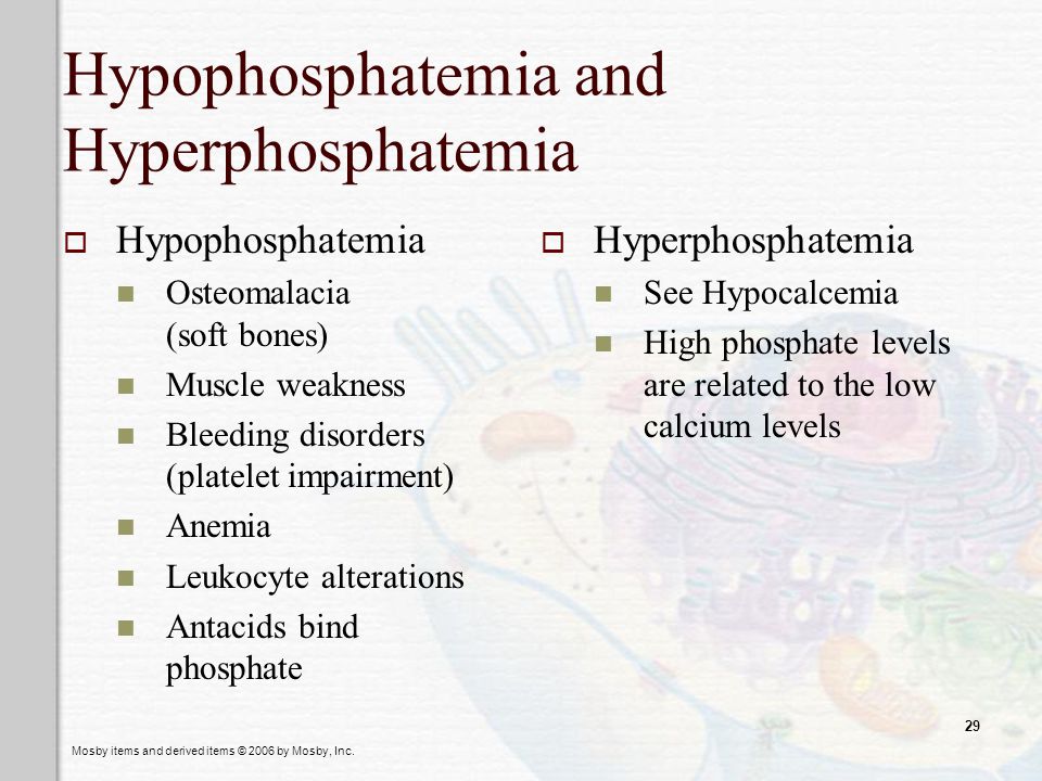 Hypophosphatemia and Hyperphosphatemia