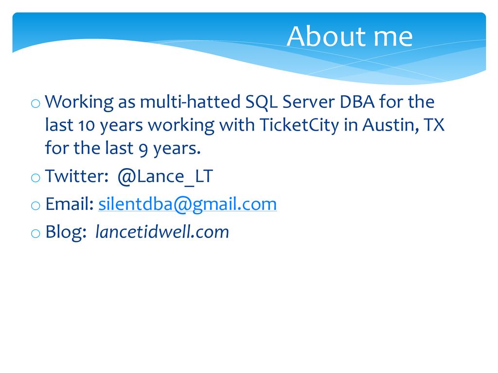 Sql server agent the life preserver for the drowning dba lance tidwell
