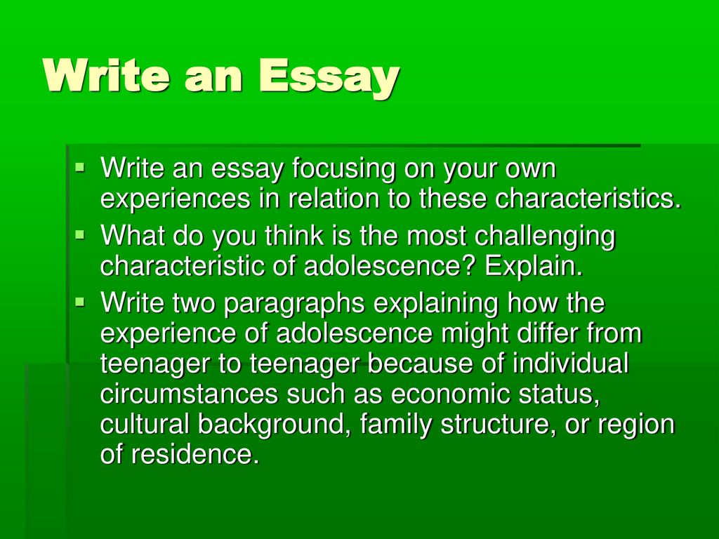 essay on adolescence period