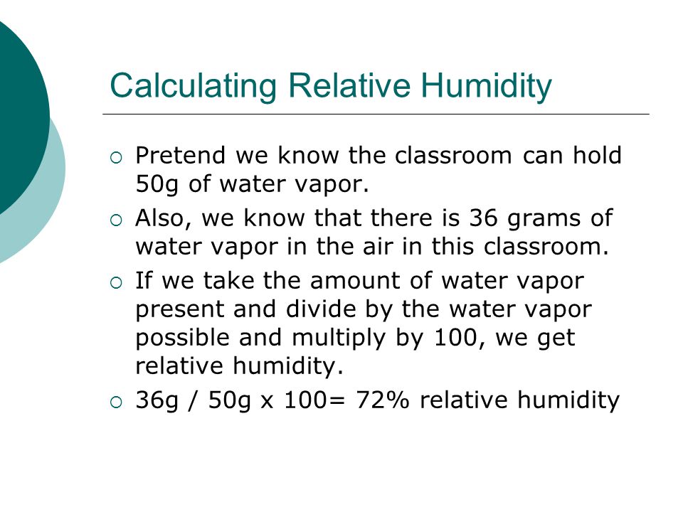 Calculating Relative Humidity