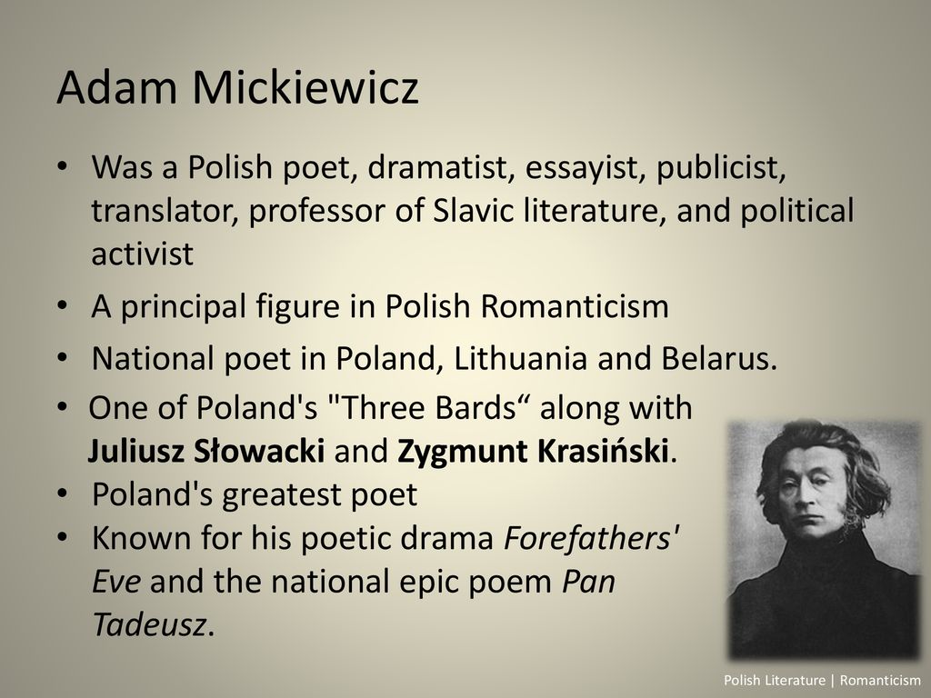 POLISH LITERATURE LITERATURA POLSKA. - ppt download