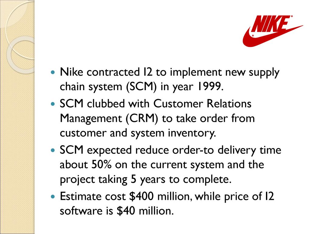 nike supply chain management strategy