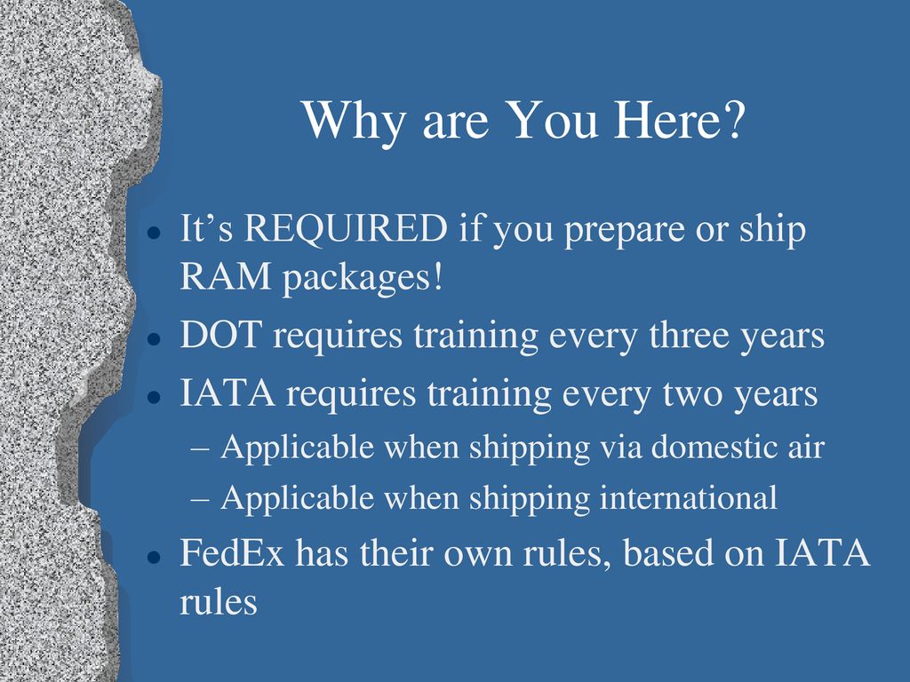 DOT Shipment & Receipt of Radioactive Materials - ppt download