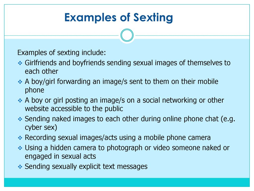 Sexting examples pics