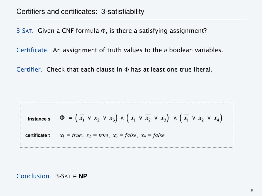 8 Intractability Ii P Vs Np Np Complete Co Np Np Hard Ppt Download
