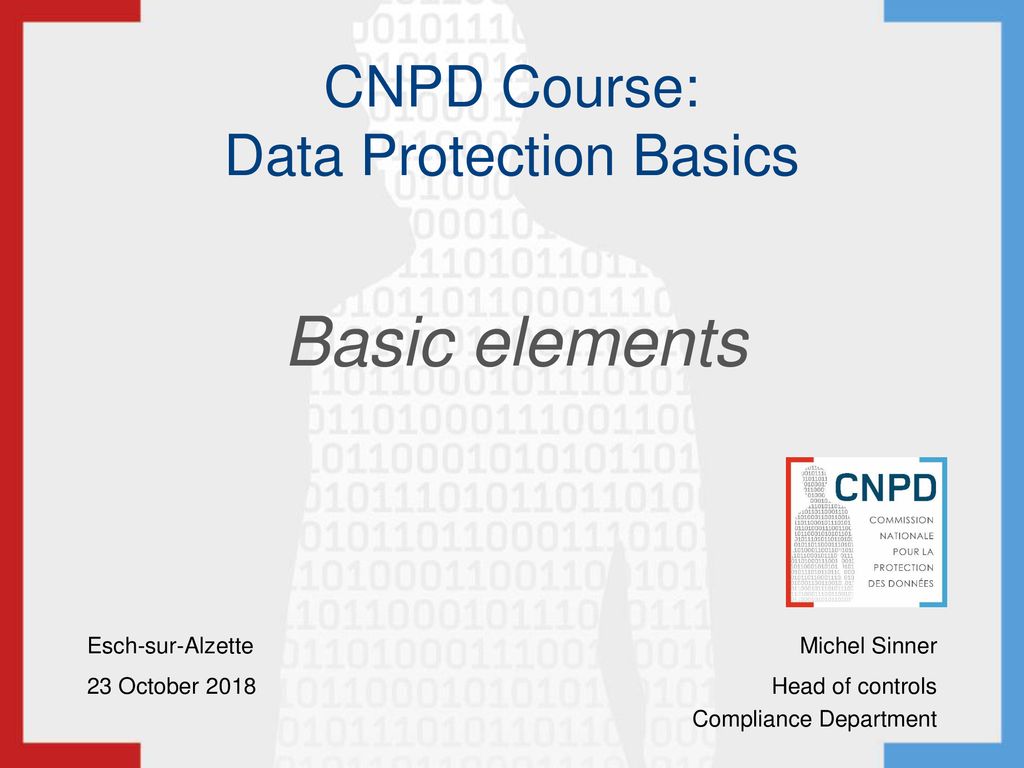CNPD Course: Data Protection Basics