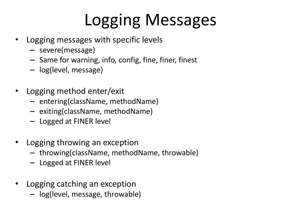 Debugging logging ppt download