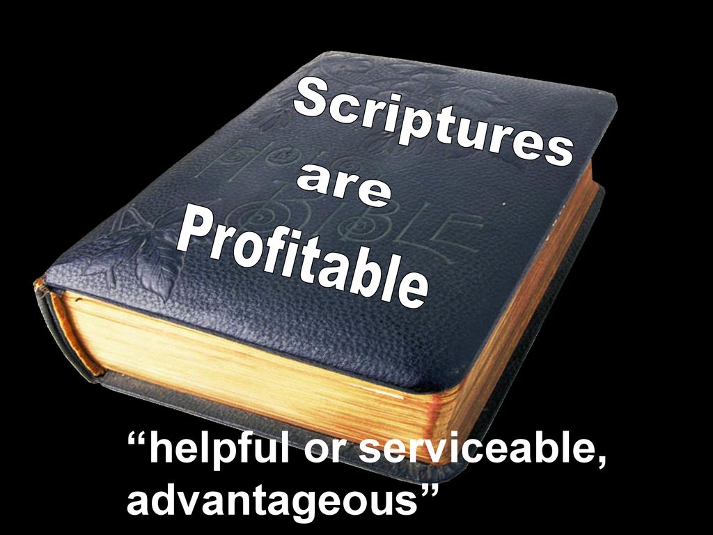  all scripture is given by inspiration of god and is profitable for