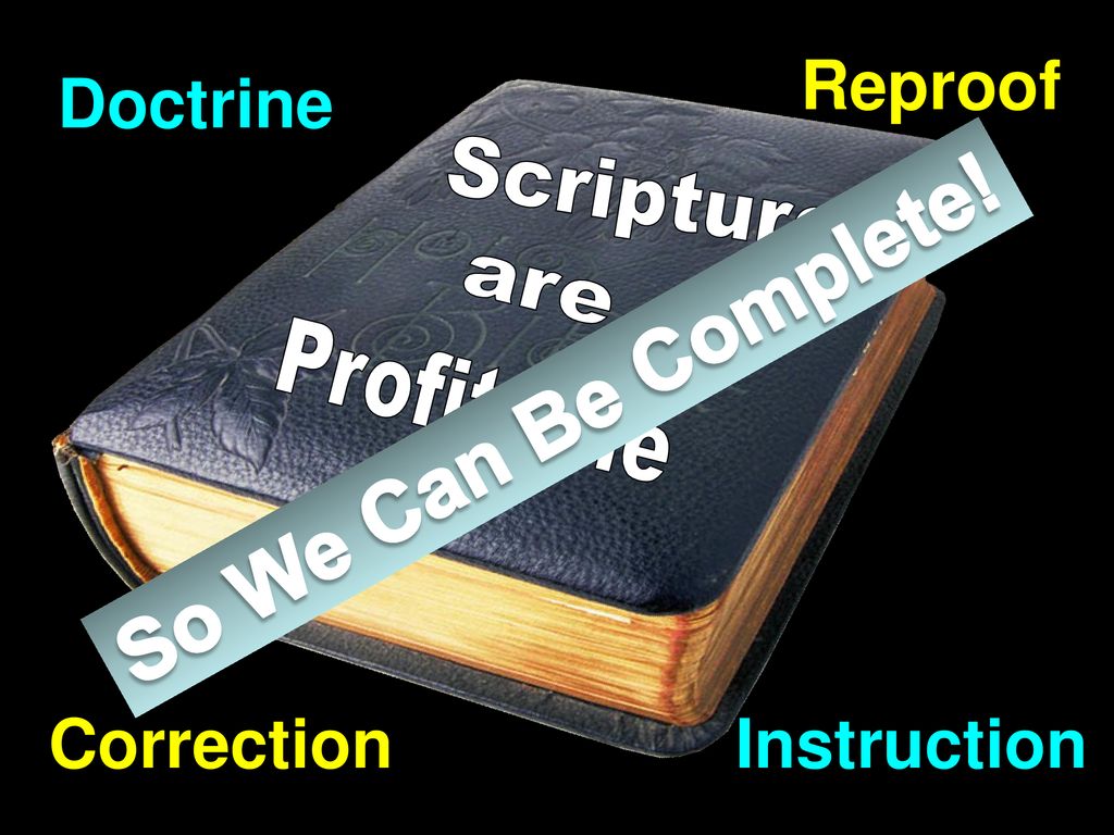  all scripture is given by inspiration of god and is profitable for