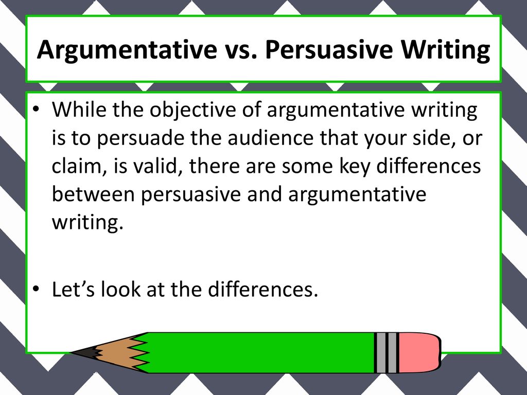 Introduction to Argumentative Writing - ppt download