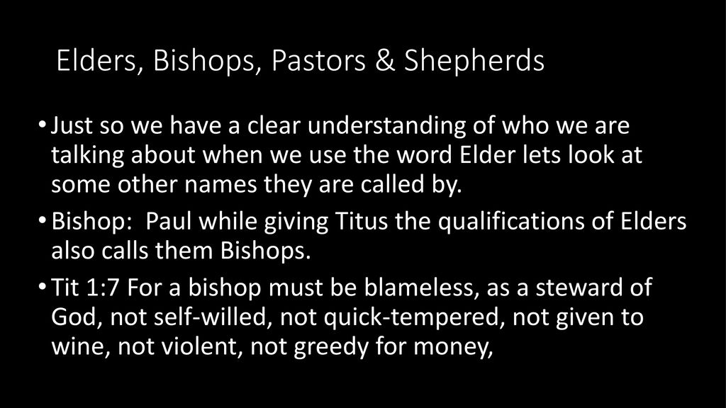 Church Government The scriptural organization of the Local Congregation