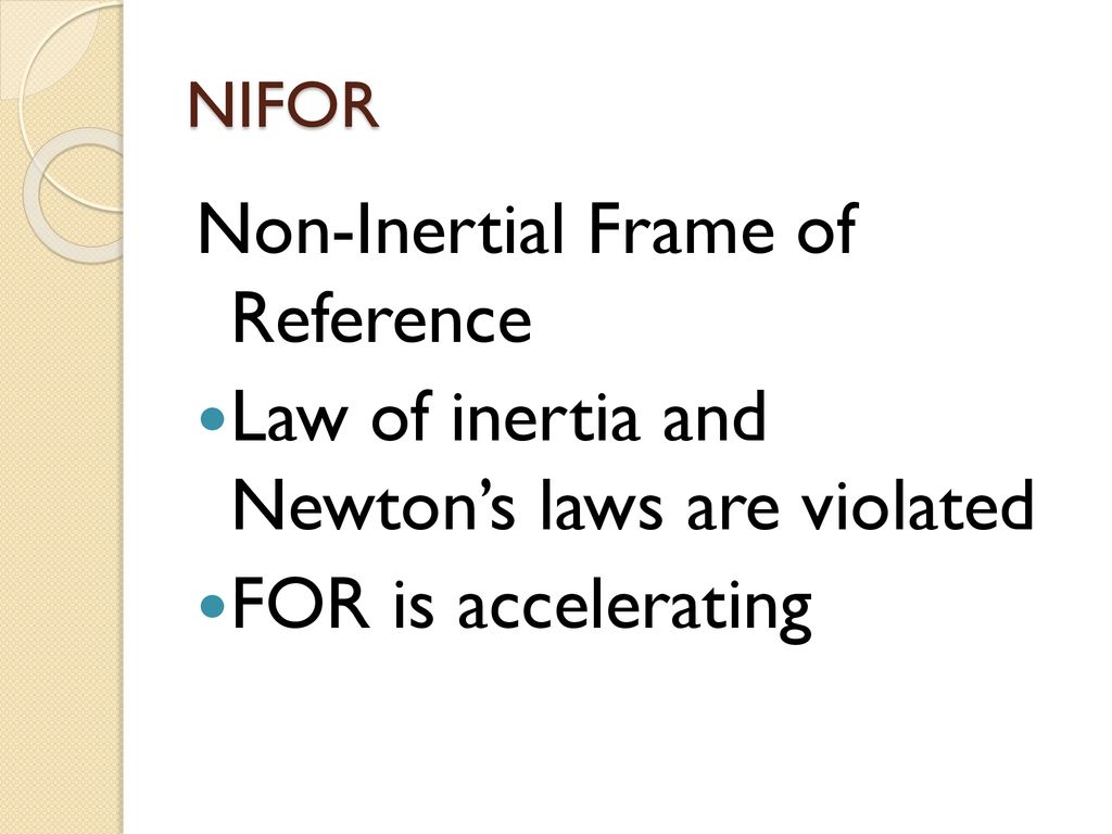 Frames of reference ifors and nifors ppt download