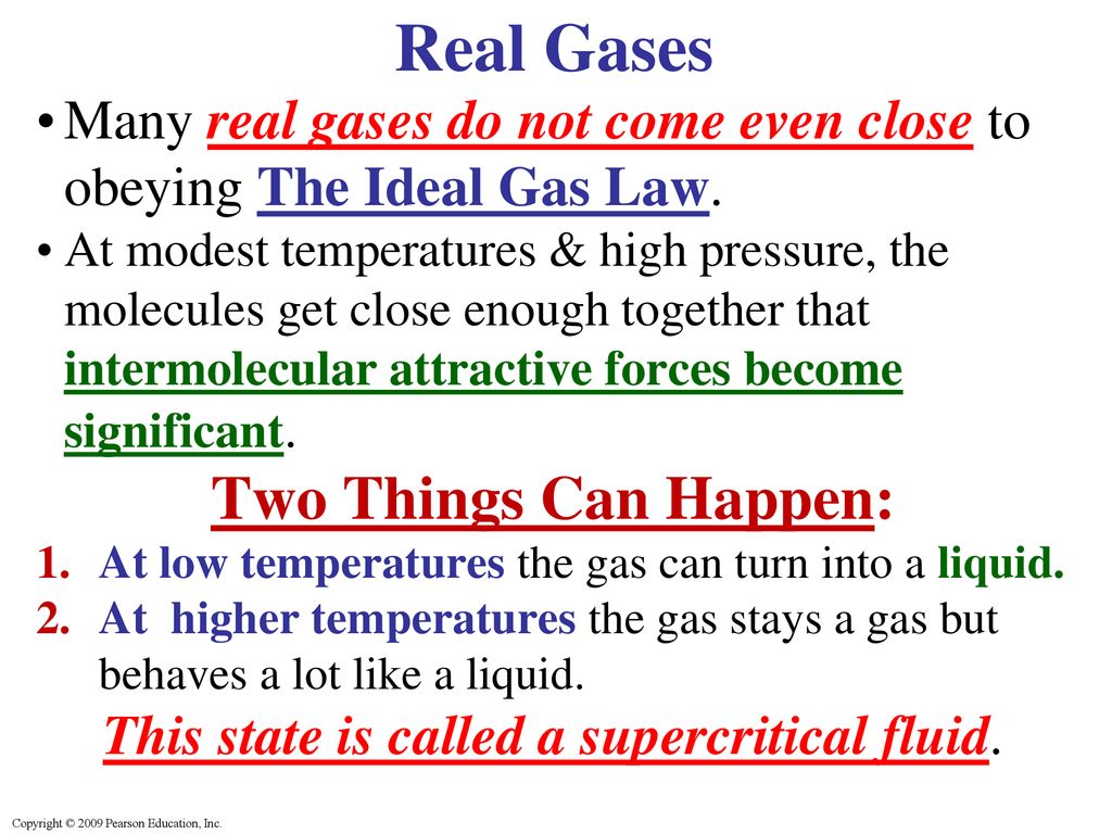 Non-ideal gases