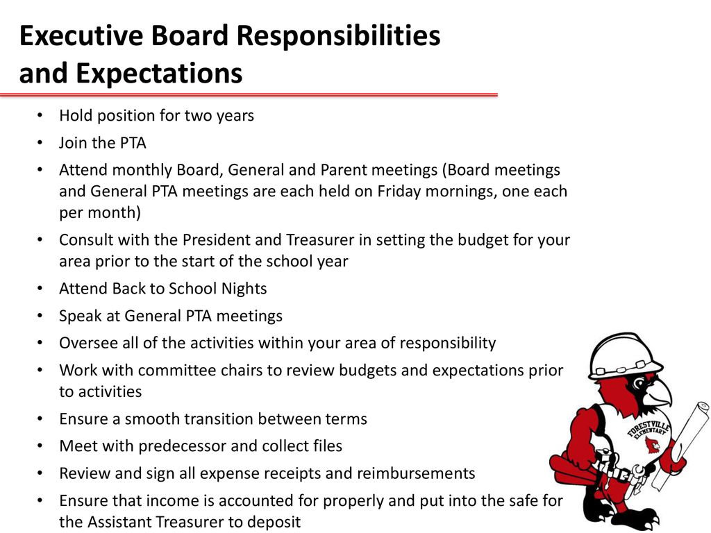 Executive Board Responsibilities and Expectations
