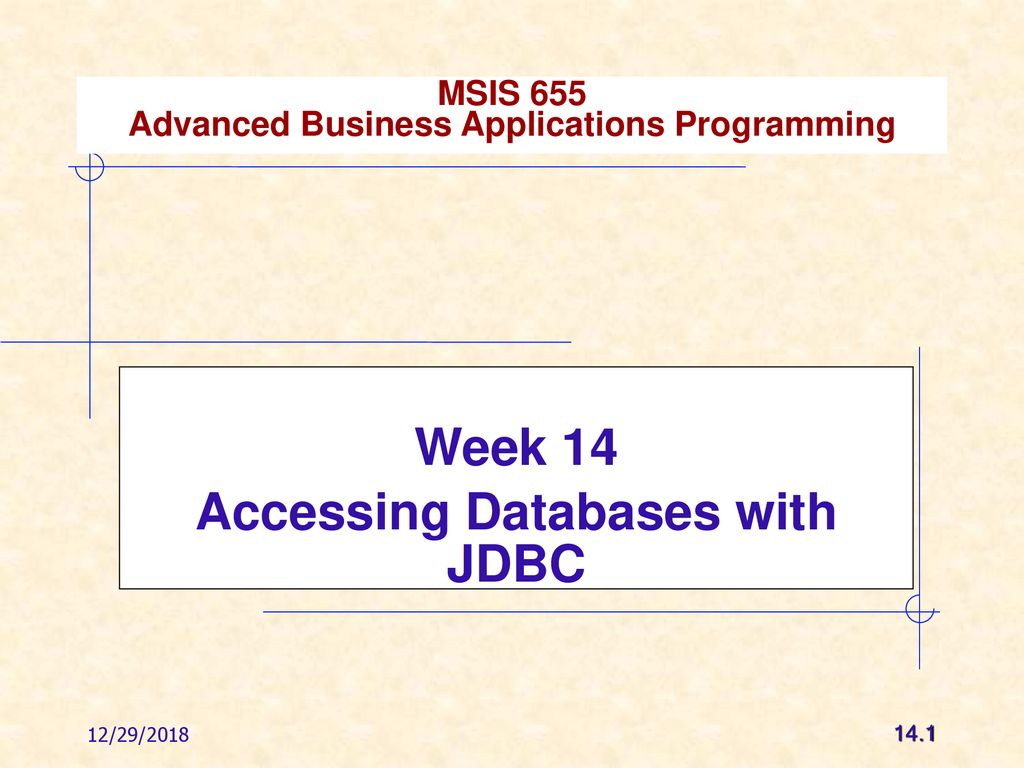 MSIS 655 Advanced Business Applications Programming - ppt download