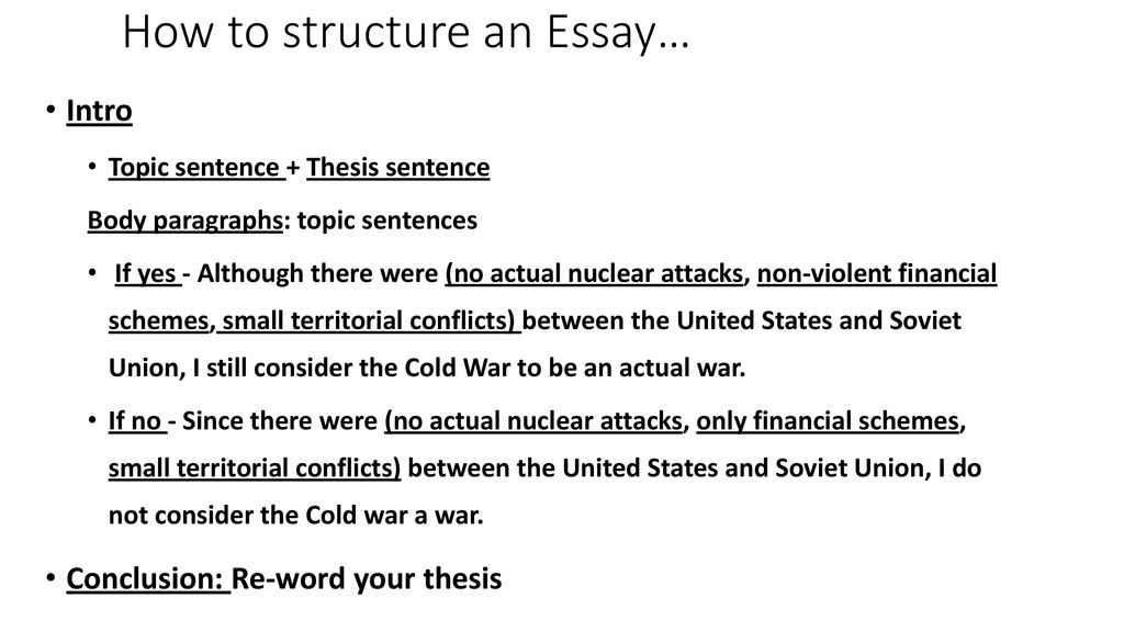 How To Structure An A Level History Essay How To Structure An A Level History Essay