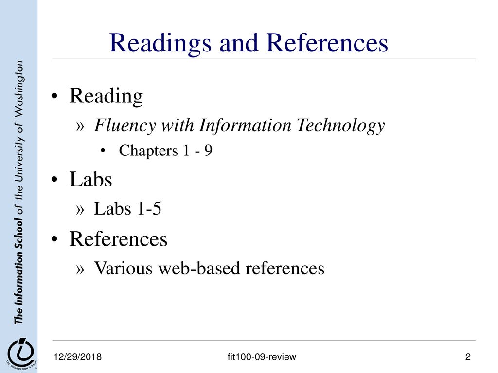 INFO/CSE 100, Spring 2006 Fluency In Information Technology - Ppt Download