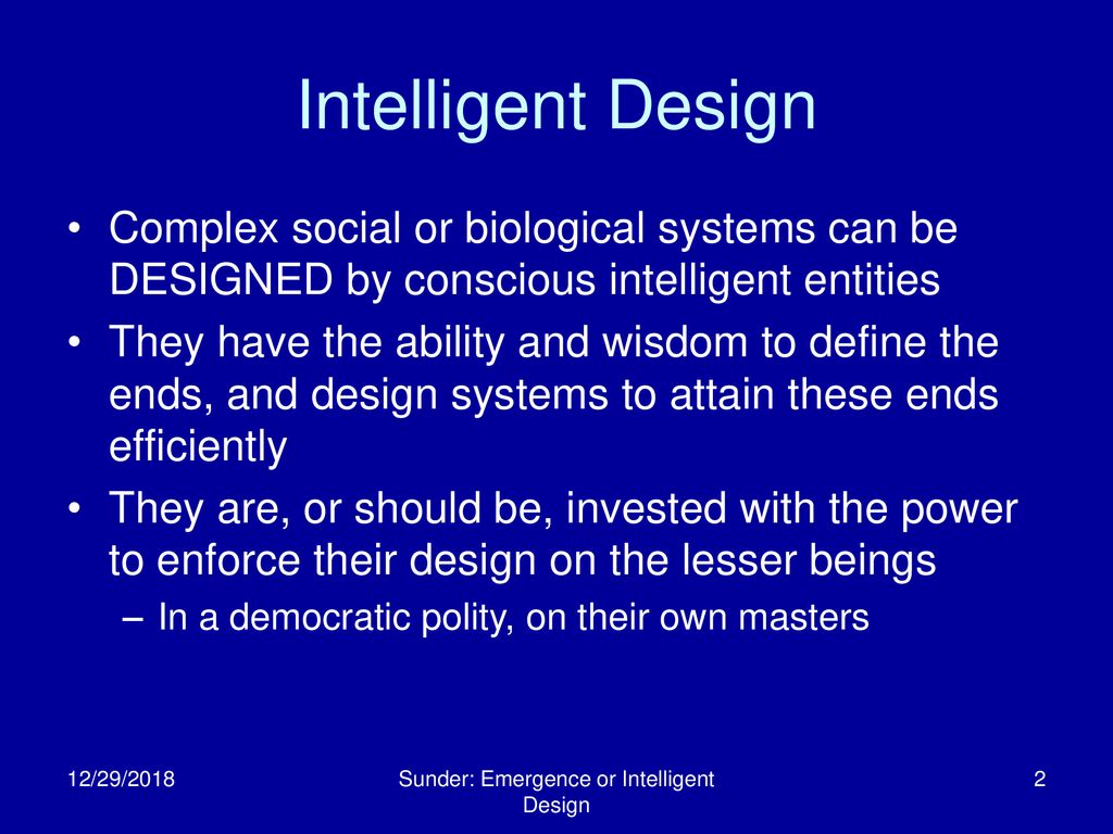 Corporate Financial Reporting By Emergence or Intelligent Design