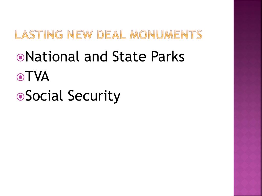 Lasting New Deal Monuments