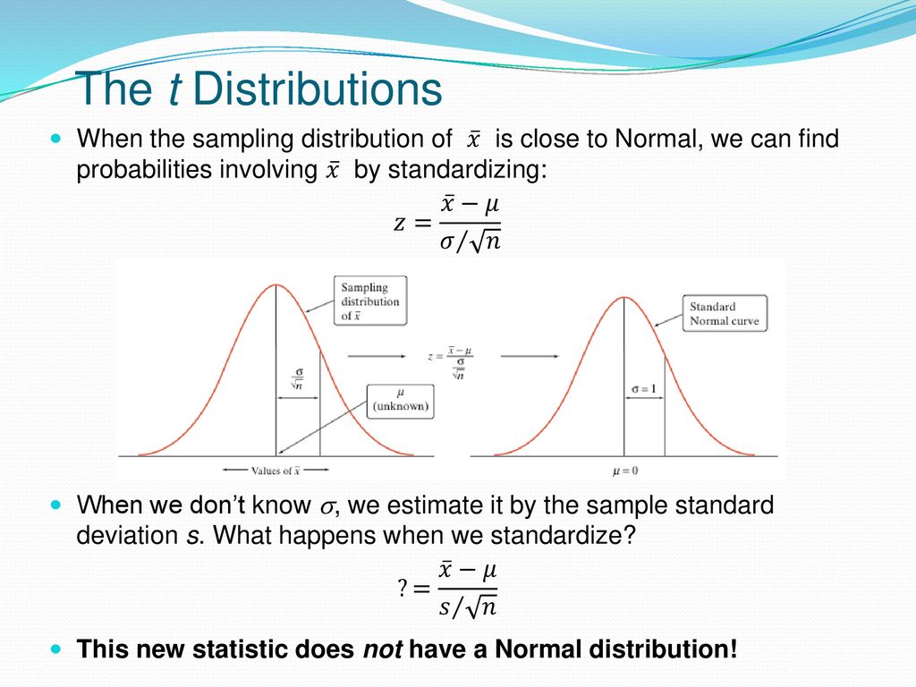 Chapter Inference About A Population Mean Ppt Download