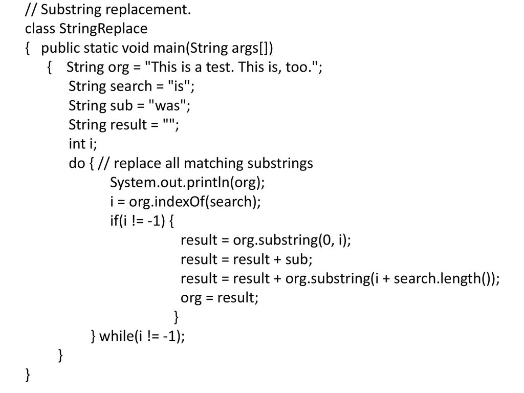 String Handling String, StringBuffer, StringBuilder - ppt download