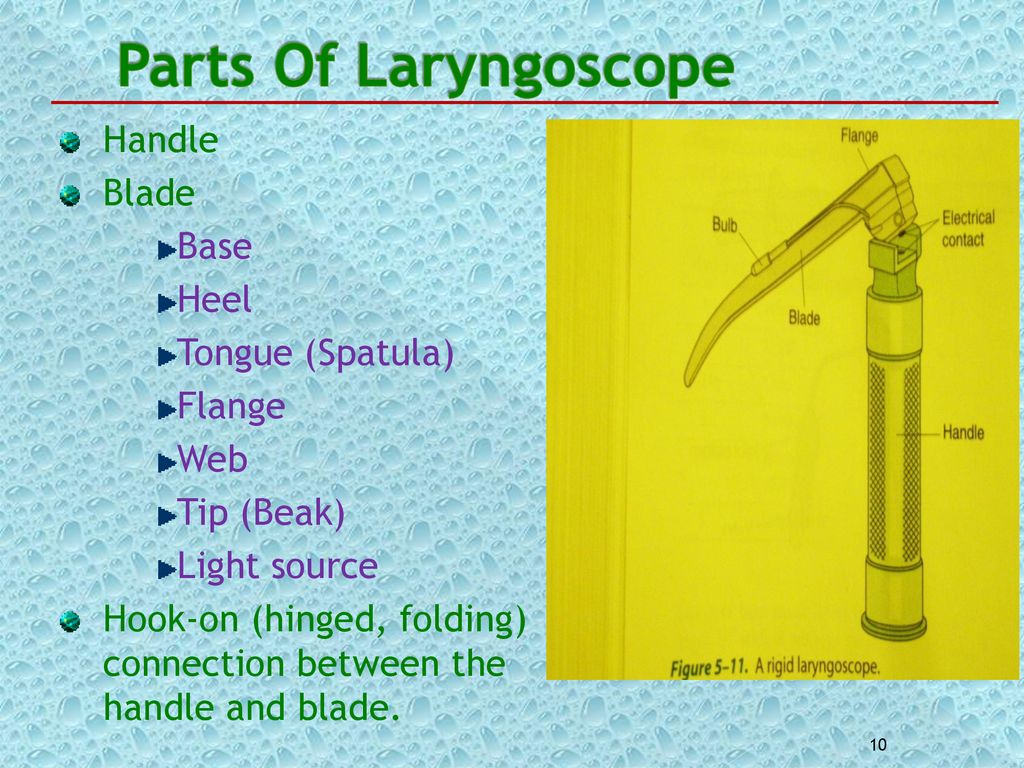 parts of laryngoscope