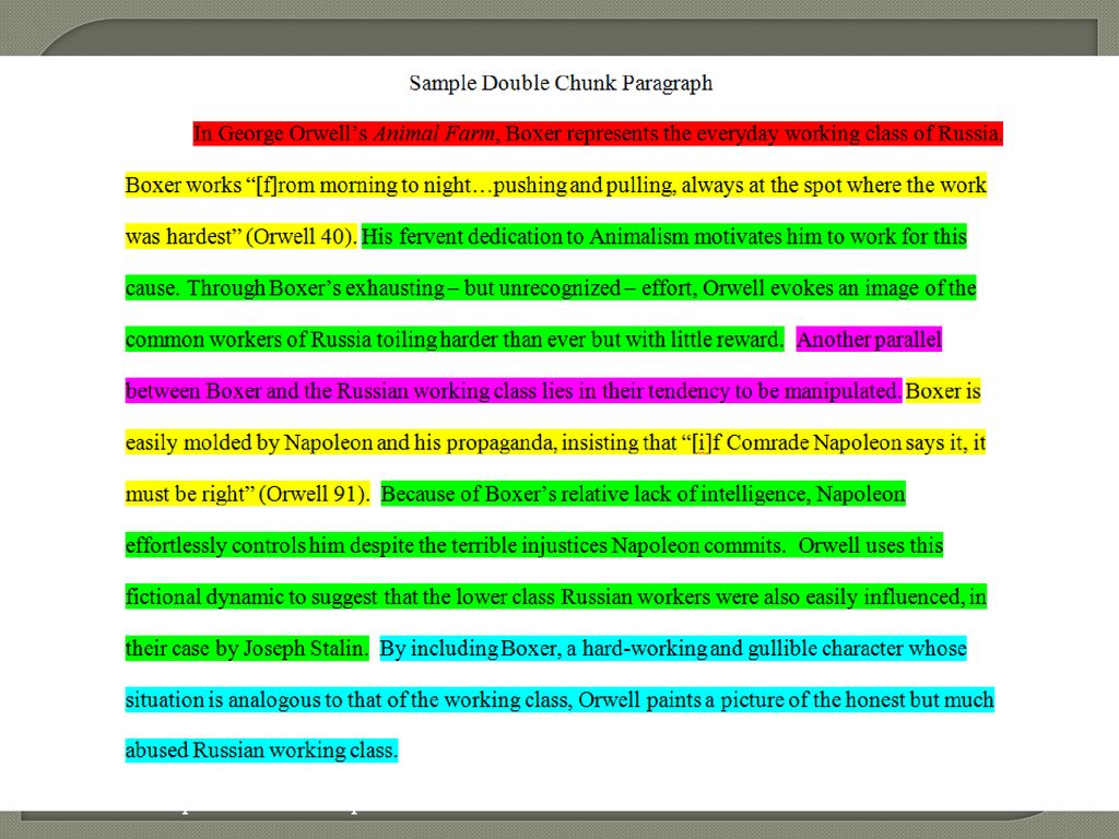 How To Write A Double Chunk Paragraph Ppt Download