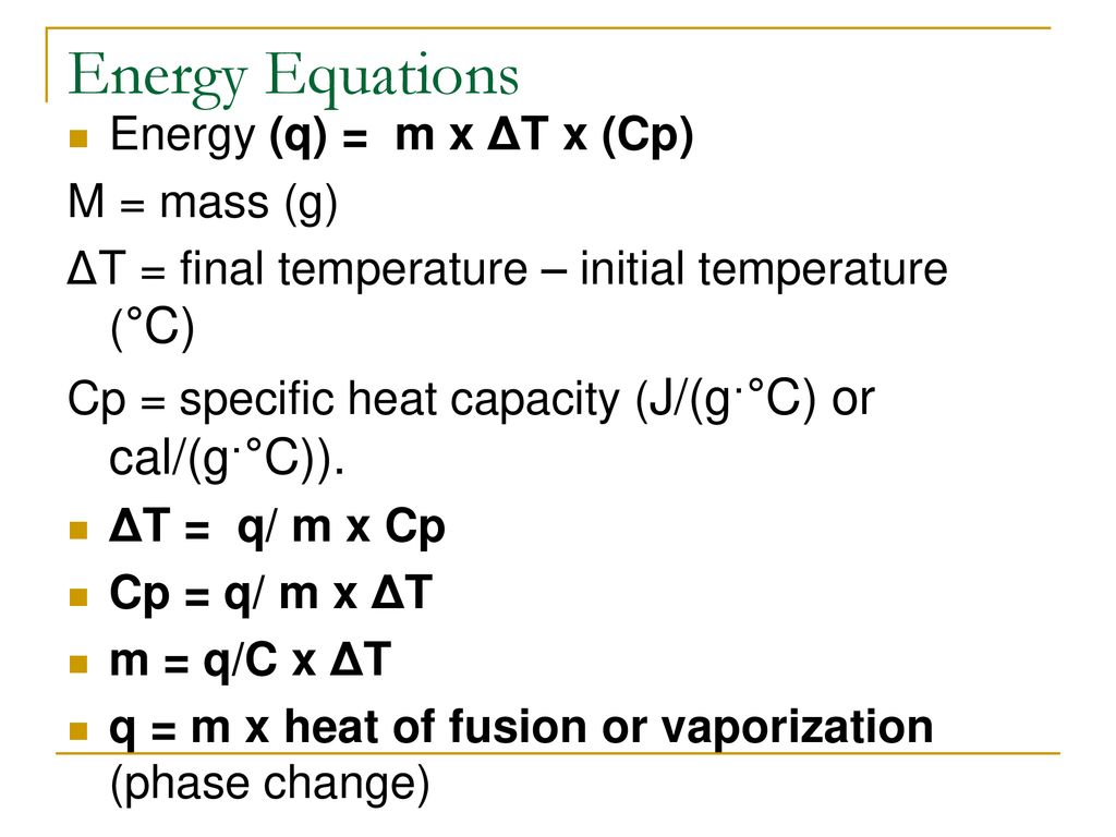 Thermochemistry Energy Ppt Download
