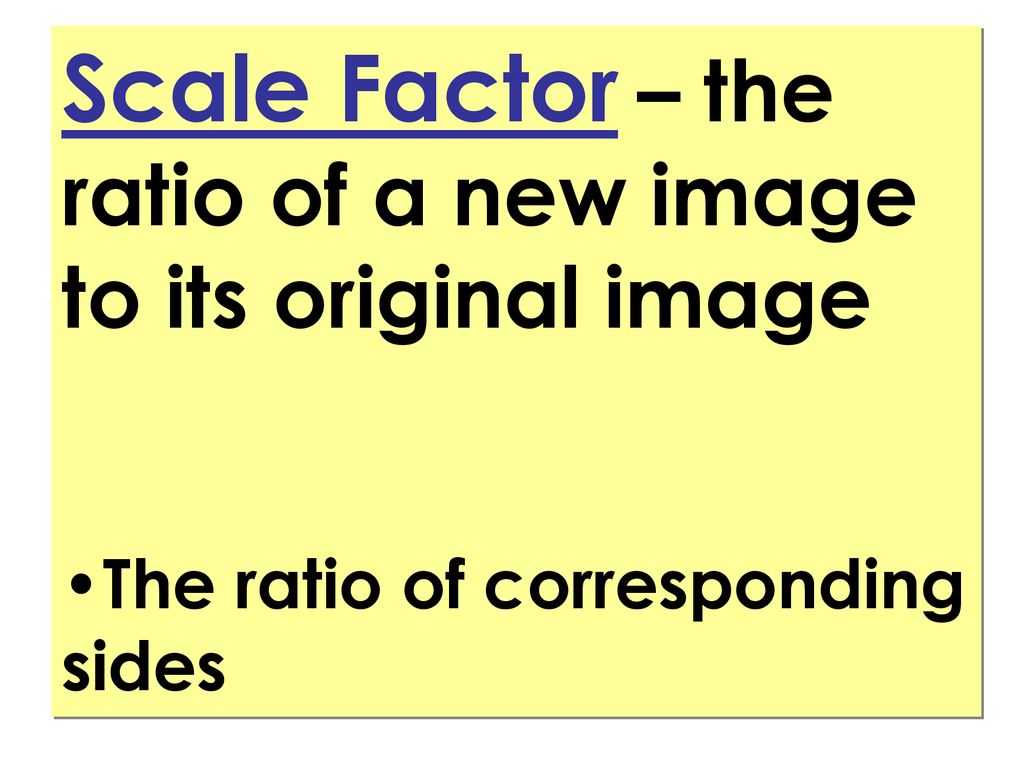 Similar polygons scale factor ppt download