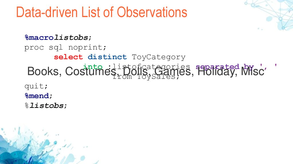 How to create data driven lists ppt download