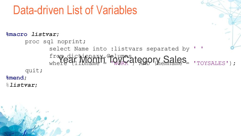 How to create data driven lists ppt download