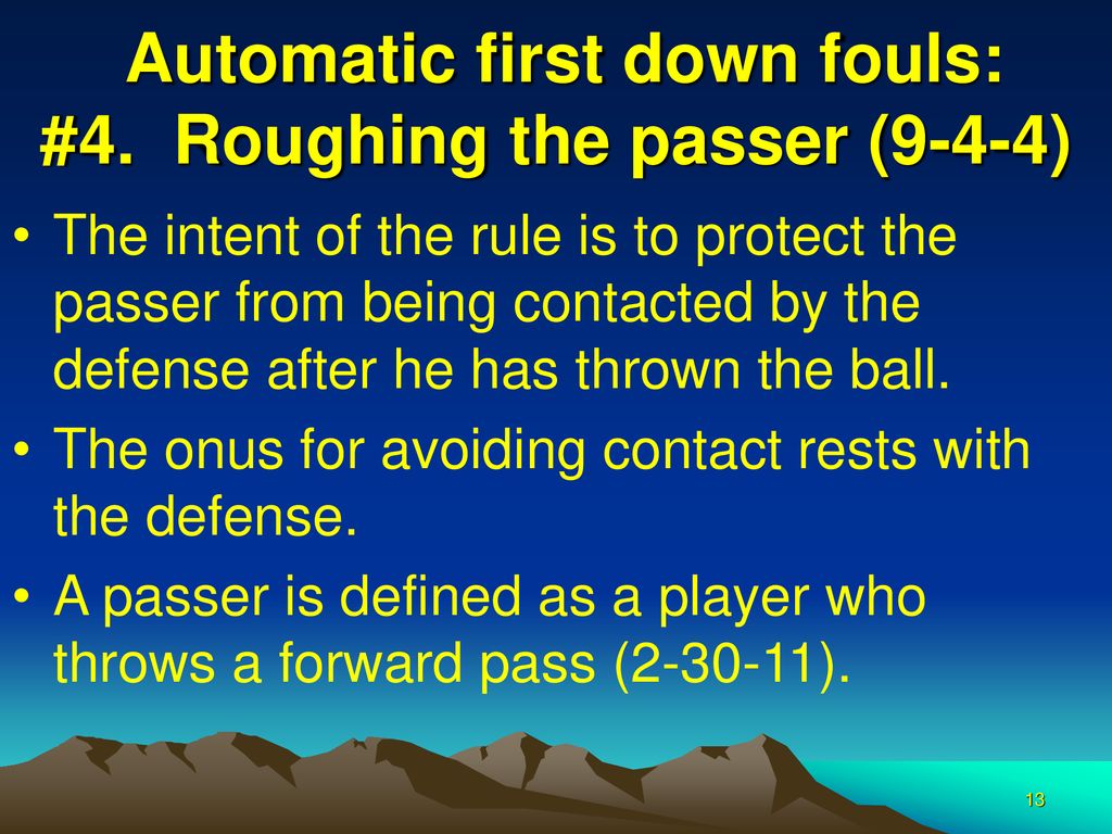Automatic First Downs Meeting of 8 September ppt download