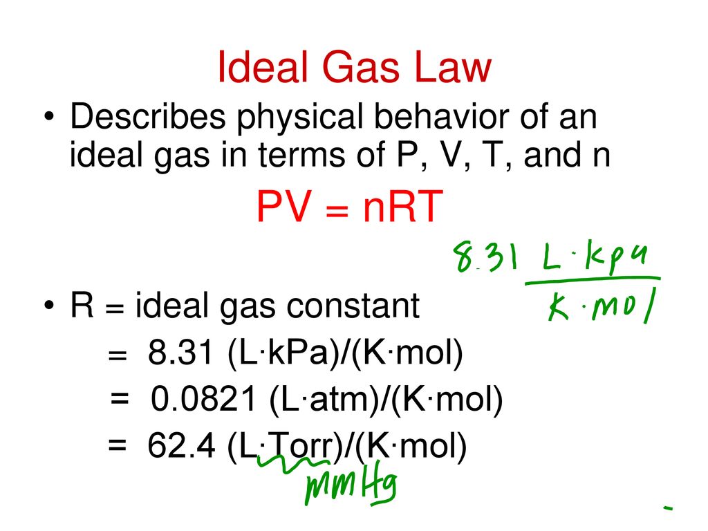 Ideal gases ppt download