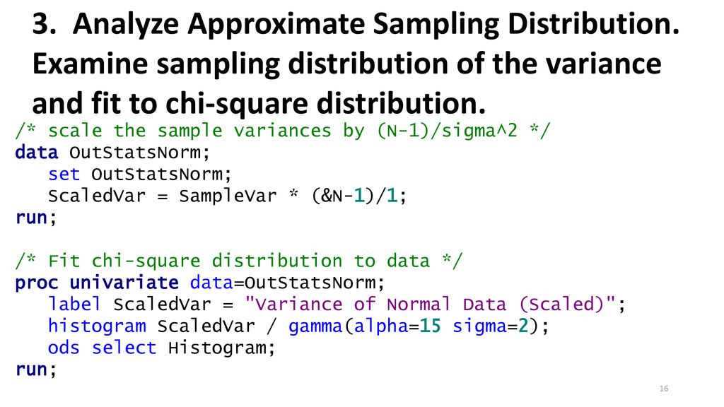 The sampling distribution of a statistic ppt download