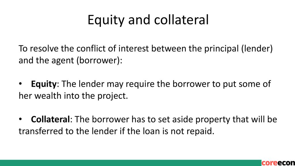 Using Equity As Collateral
