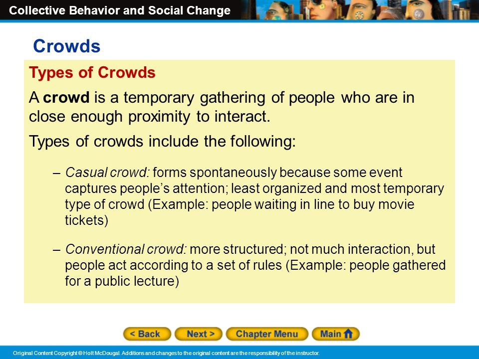 conventional crowd