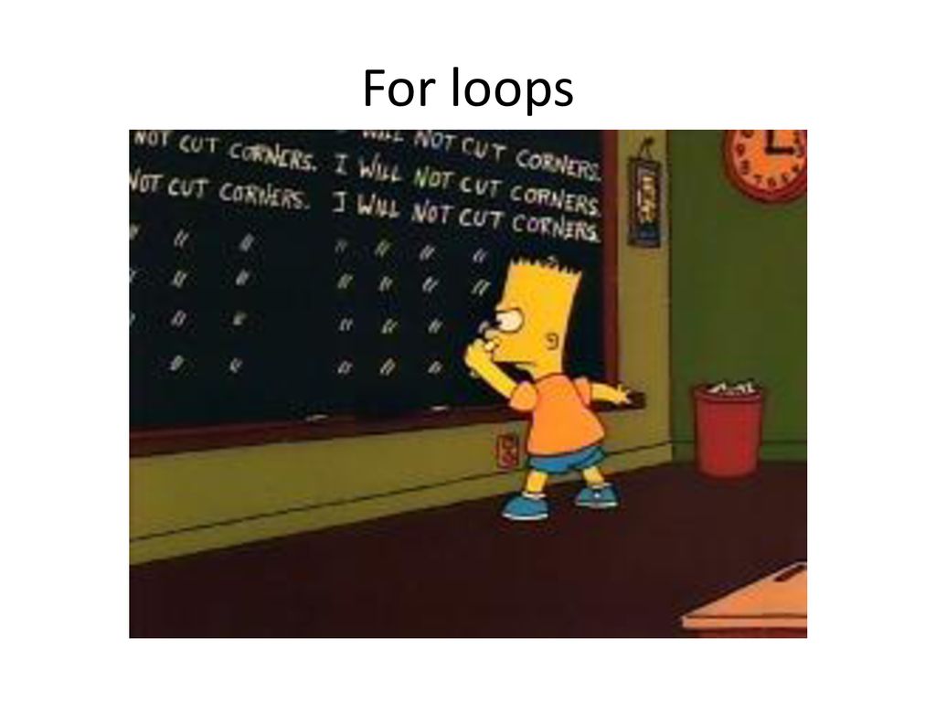 For loops