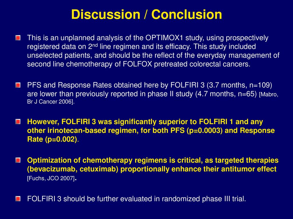 or other irinotecan-based regimens - ppt download