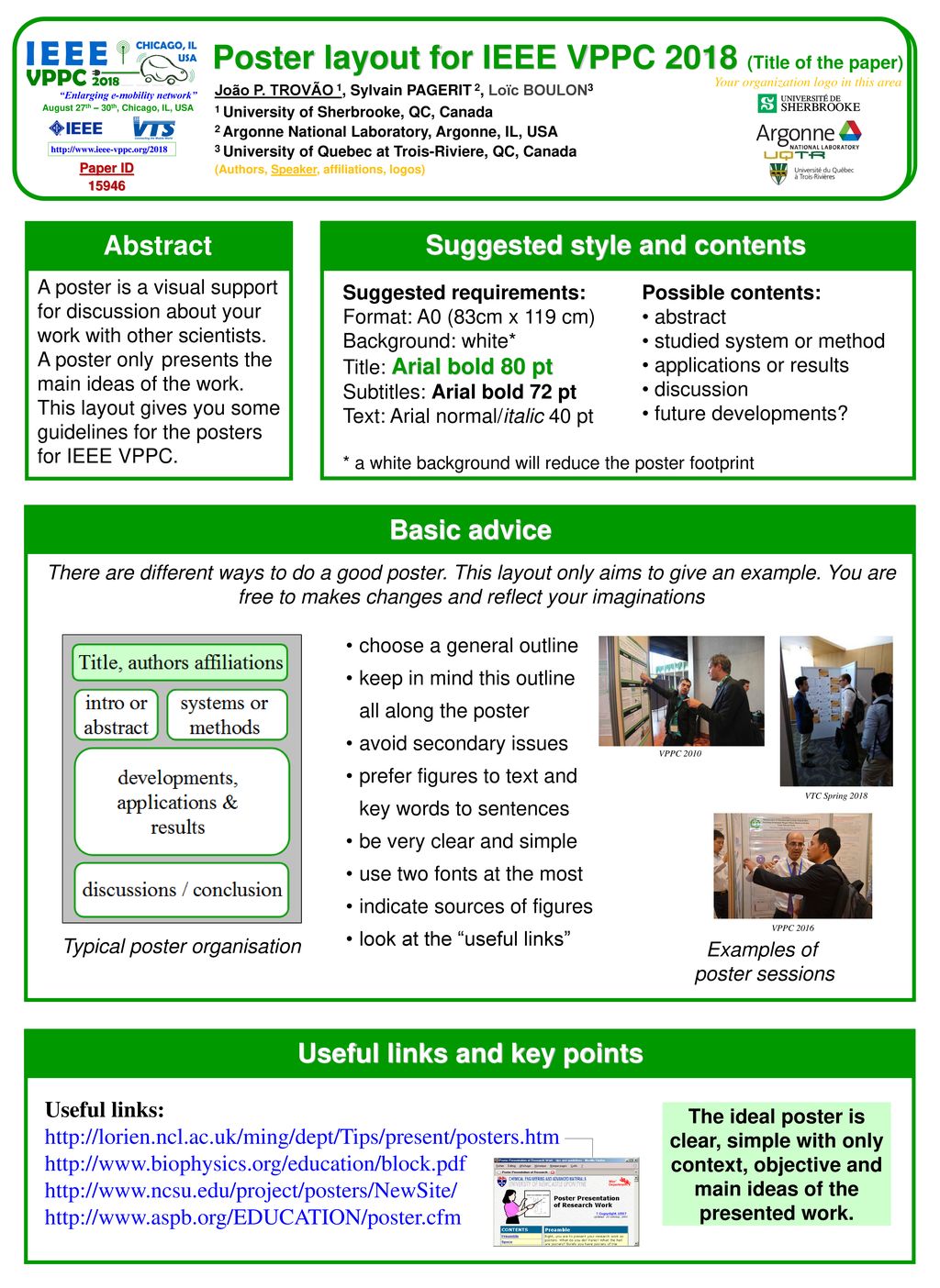 Poster layout for ieee vppc 2018 title of the paper ppt download